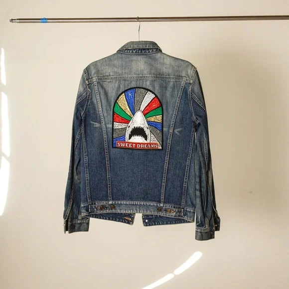 Saint Laurent Embroidered Denim Jacket